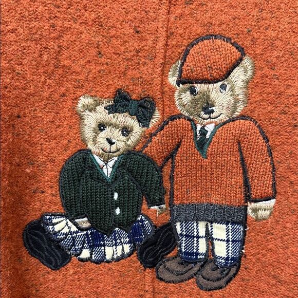 Vintage Gaddy SportWomen's Orange Wool Hand Metier Jacket - Picture 6 of 6